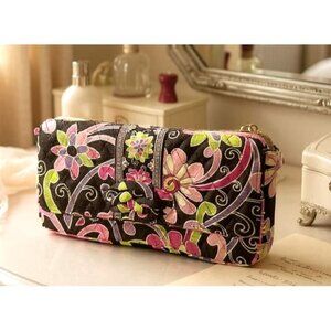Purple Punch Vera Bradley Knot Just A Clutch Shoulder Bag Detach Strap